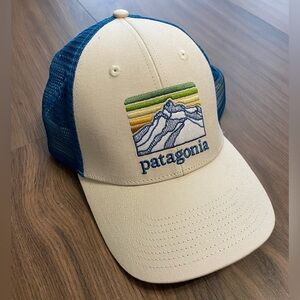 Patagonia Line Logo Ridge LoPro Trucker Hat EUC